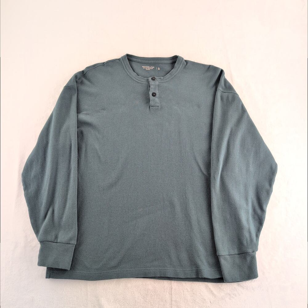 Abercrombie & Fitch Relaxed Collection Crewneck Pullover Men's Large Slate Blue